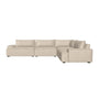 Daphne 4 Seater Modular Right Corner Sofa - Pasha Dune Boucle