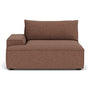Daphne 1 Seater Left Arm Modular Sofa - Pebble Rust Boucle