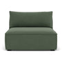 Daphne 1 Seater Modular Piece (Armless) - Cura Dark Green Weave