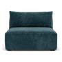 Daphne 1 Seater Modular Piece (Armless) - Danny Dust Blue Textured Weave