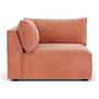 Daphne 1 Seater Left Corner Modular Sofa - Danny Dusty Rose Textured Weave
