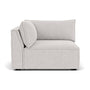Daphne 1 Seater Left Corner Modular Sofa - Talent Cool Grey Weave