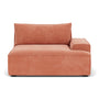Daphne 1 Seater Right Arm Modular Sofa - Danny Dusty Rose Textured Weave
