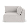 Daphne 1 Seater Right Corner Modular Sofa - Talent Cool Grey Weave