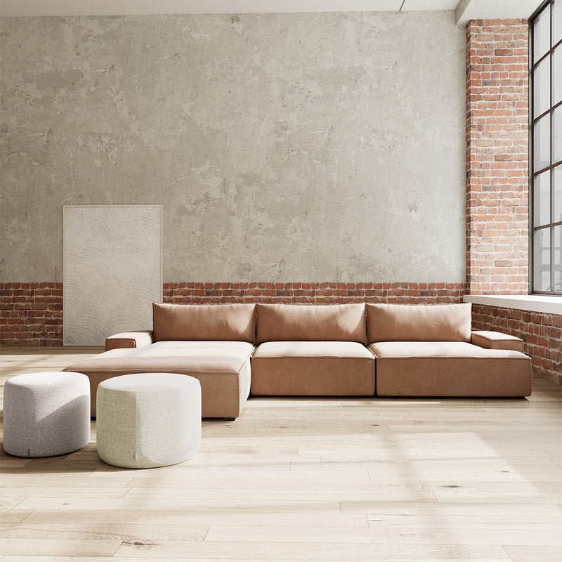 Aulla Caramel Textured Weave