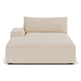 Daphne 1 Seater Left Chaise Modular Sofa - Pasha Dune Boucle