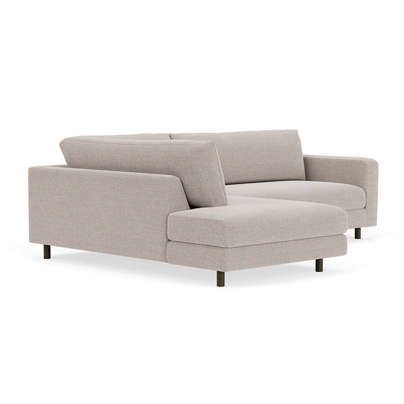 Agnes Brown Textured Weave / Dark Walnut