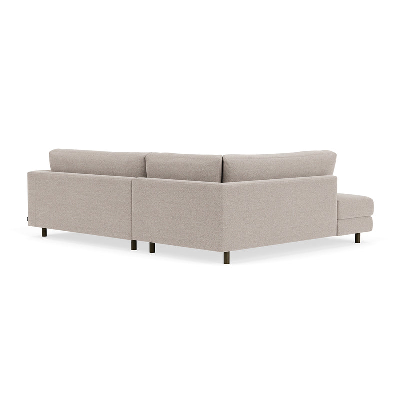 Agnes Brown Textured Weave / Dark Walnut