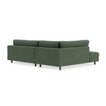 Cura Dark Green Weave / Dark Walnut