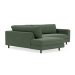 Cura Dark Green Weave / Dark Walnut