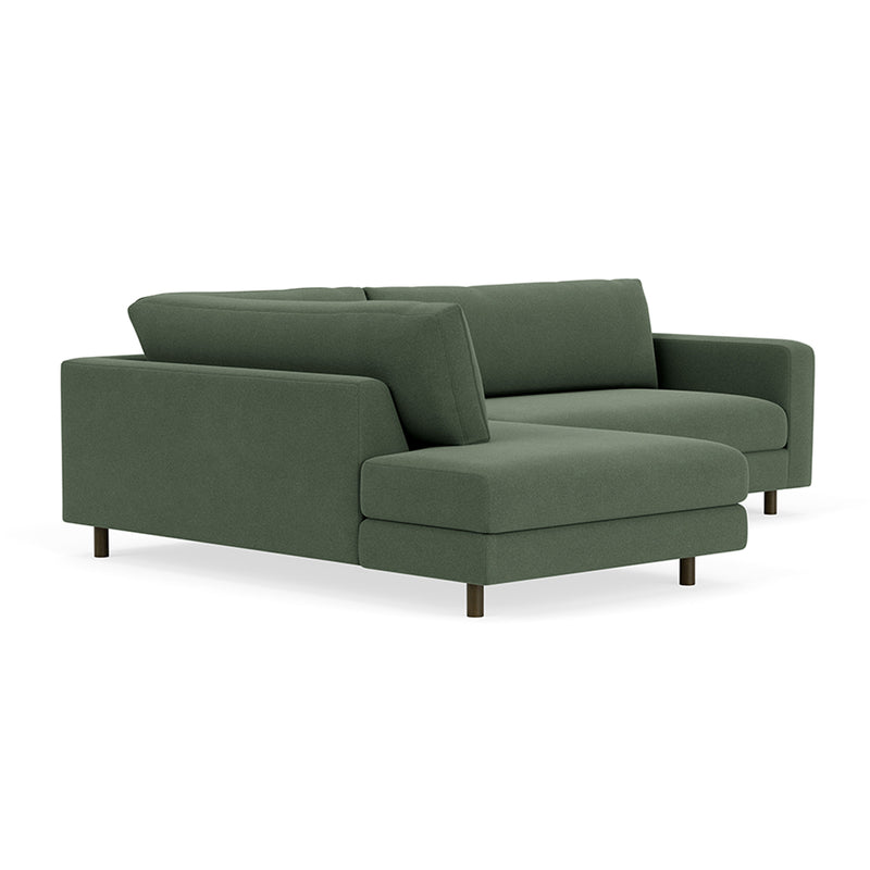 Cura Dark Green Weave / Dark Walnut