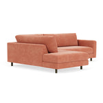 Danny Dusty Rose Textured Weave / Dark Walnut