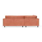 Danny Dusty Rose Textured Weave / Dark Walnut