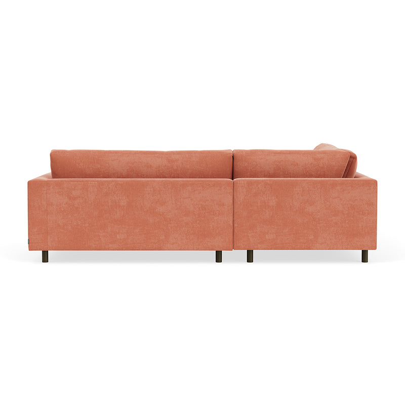 Danny Dusty Rose Textured Weave / Dark Walnut