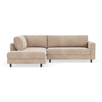 Danny Cream Textured Weave / Dark Walnut