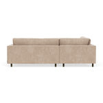 Danny Cream Textured Weave / Dark Walnut