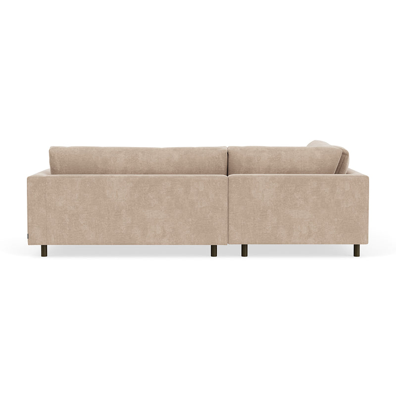 Danny Cream Textured Weave / Dark Walnut