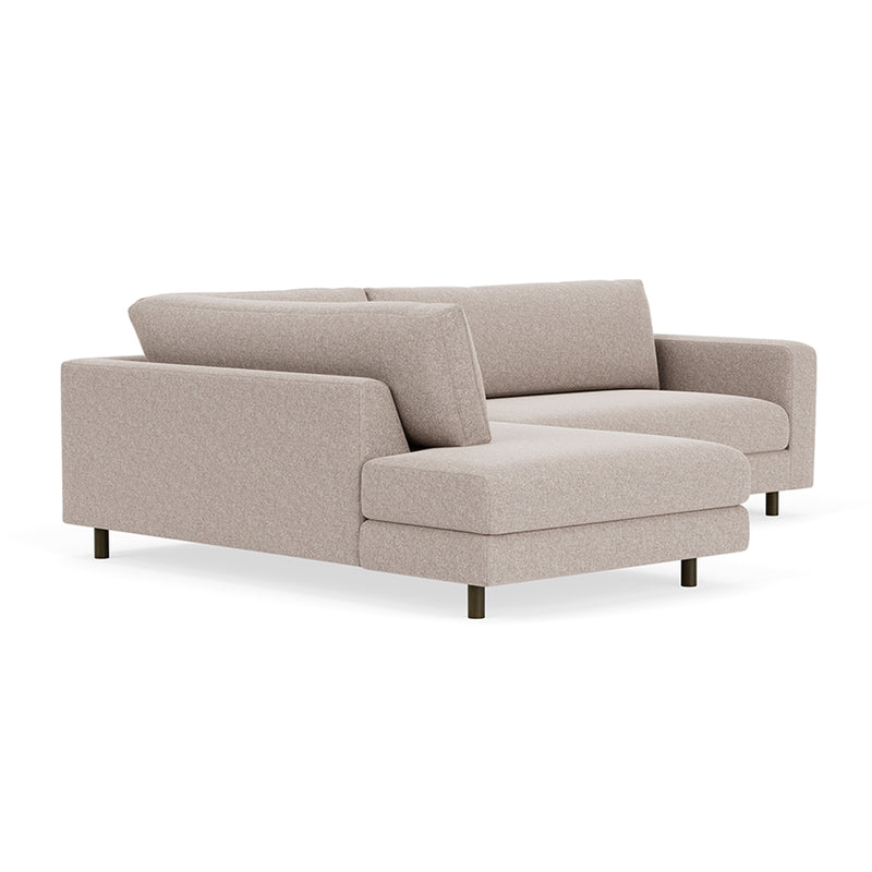 Fabio Stone Fabric / Dark Walnut