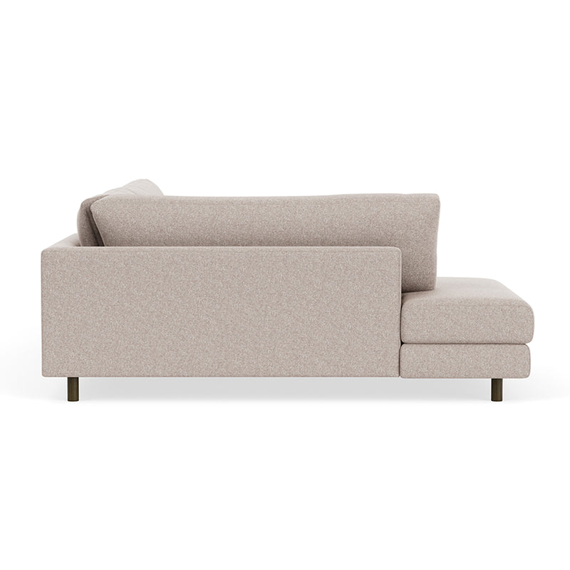 Fabio Stone Fabric / Dark Walnut