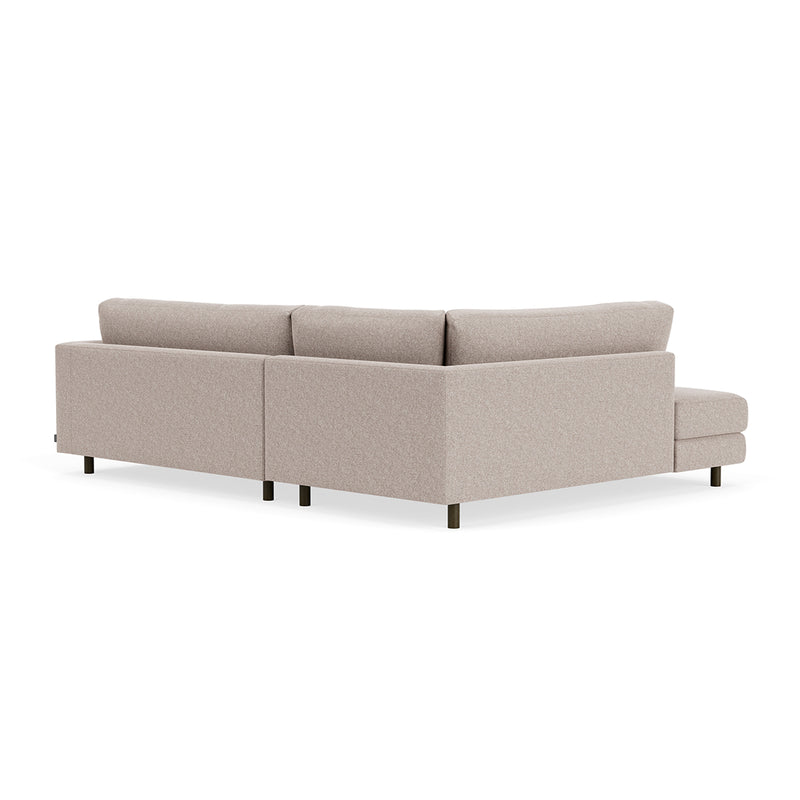 Fabio Stone Fabric / Dark Walnut