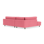 Firenze Bubblegum Fabric / Dark Walnut