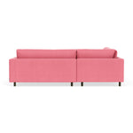 Firenze Bubblegum Fabric / Dark Walnut