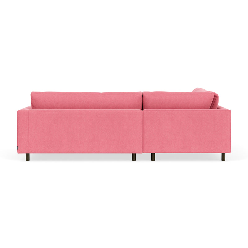 Firenze Bubblegum Fabric / Dark Walnut