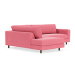 Firenze Bubblegum Fabric / Dark Walnut