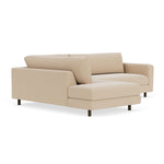 Form Cream Fabric / Dark Walnut