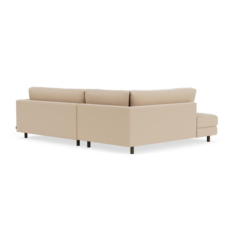 Form Cream Fabric / Dark Walnut