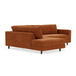 Moss Rust Fabric / Dark Walnut