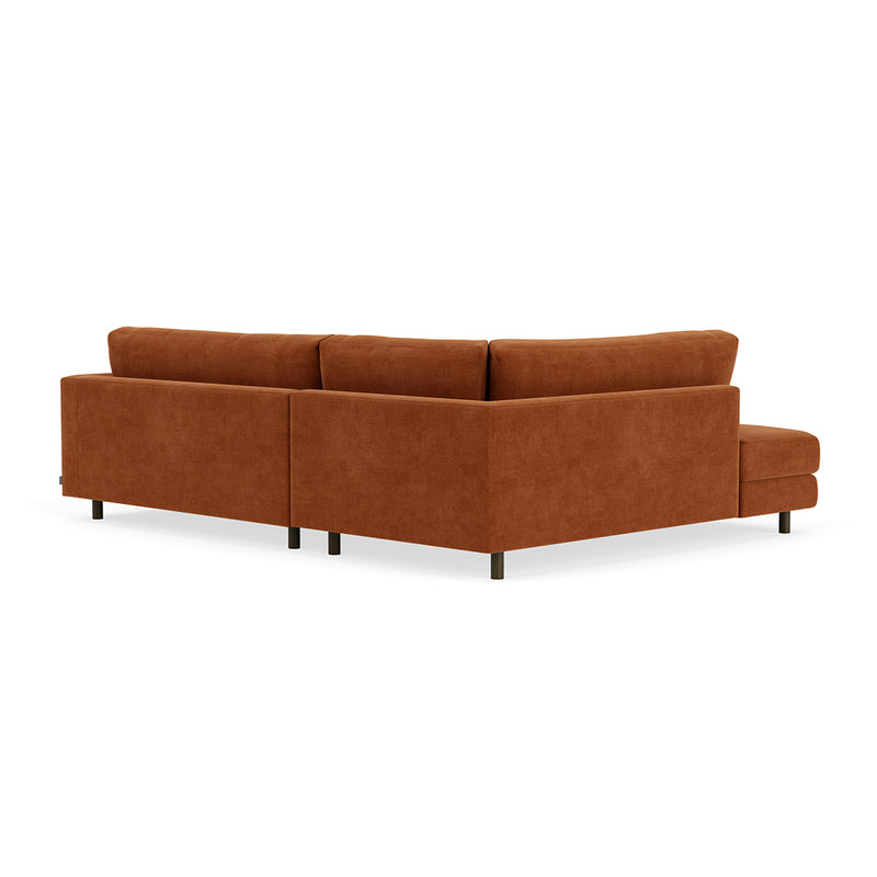 Moss Rust Fabric / Dark Walnut