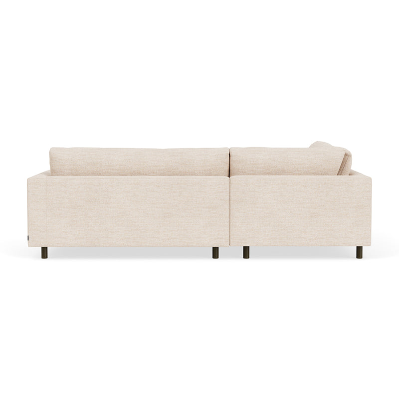 Vega Cream Textured Weave / Dark Walnut