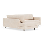 Vega Cream Textured Weave / Dark Walnut