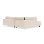 Vega Cream Textured Weave / Dark Walnut