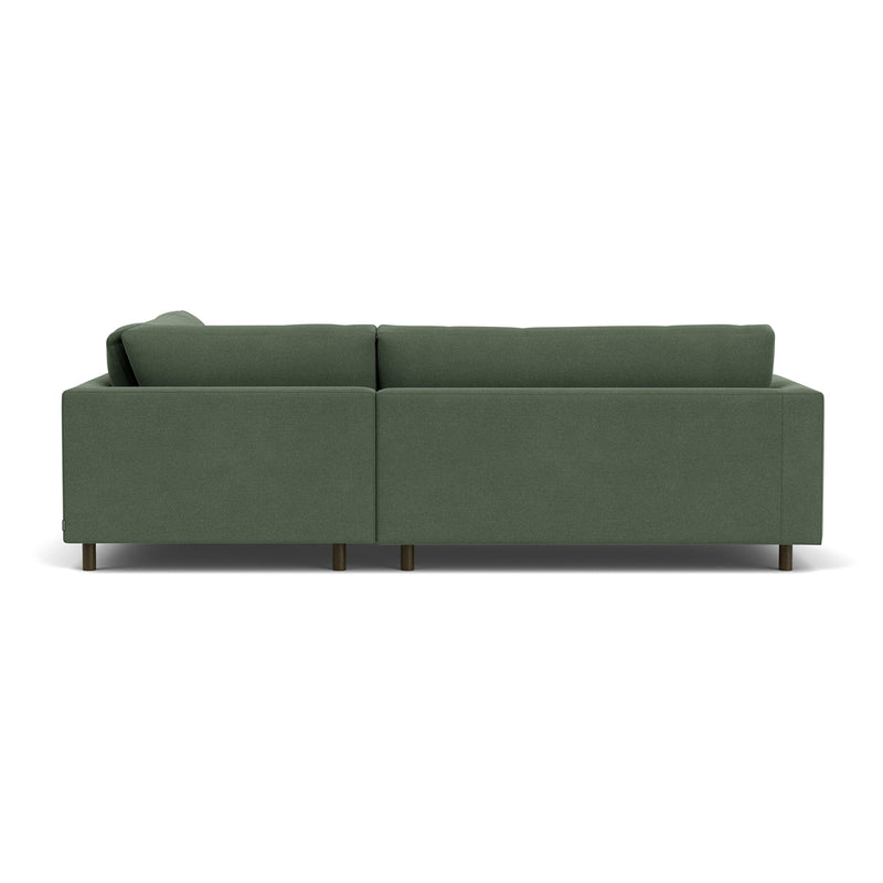 Cura Dark Green Weave / Dark Walnut