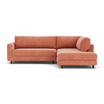 Danny Dusty Rose Textured Weave / Dark Walnut