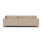 Danny Cream Textured Weave / Dark Walnut