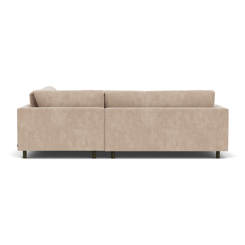 Danny Cream Textured Weave / Dark Walnut