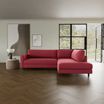 Firenze Bubblegum Fabric / Dark Walnut