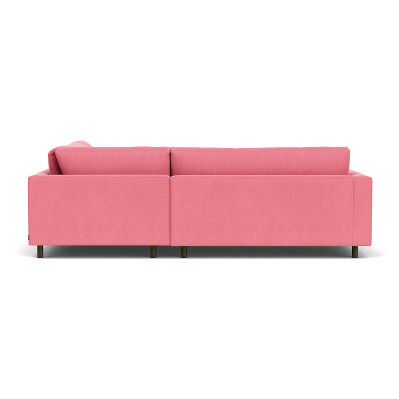 Firenze Bubblegum Fabric / Dark Walnut