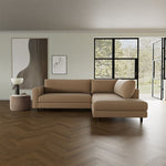 Form Cream Fabric / Dark Walnut