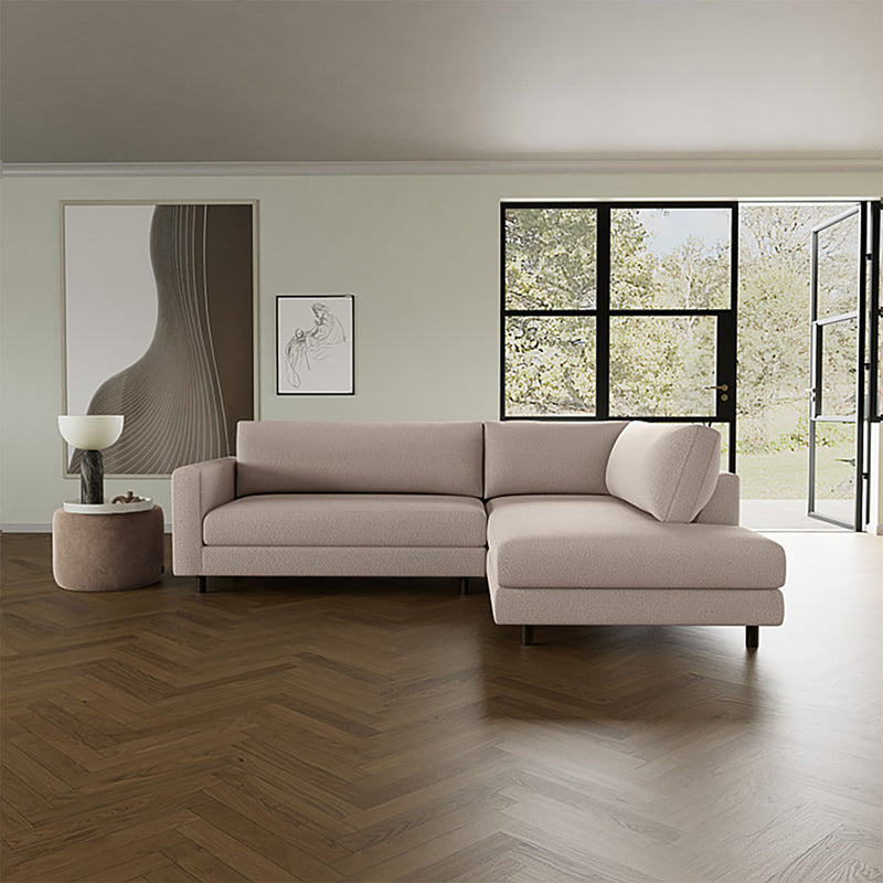 Maya Cream Boucle / Dark Walnut