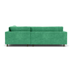 Moss Grass Green Fabric / Dark Walnut