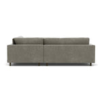 Planet Grey Green Fabric / Dark Walnut