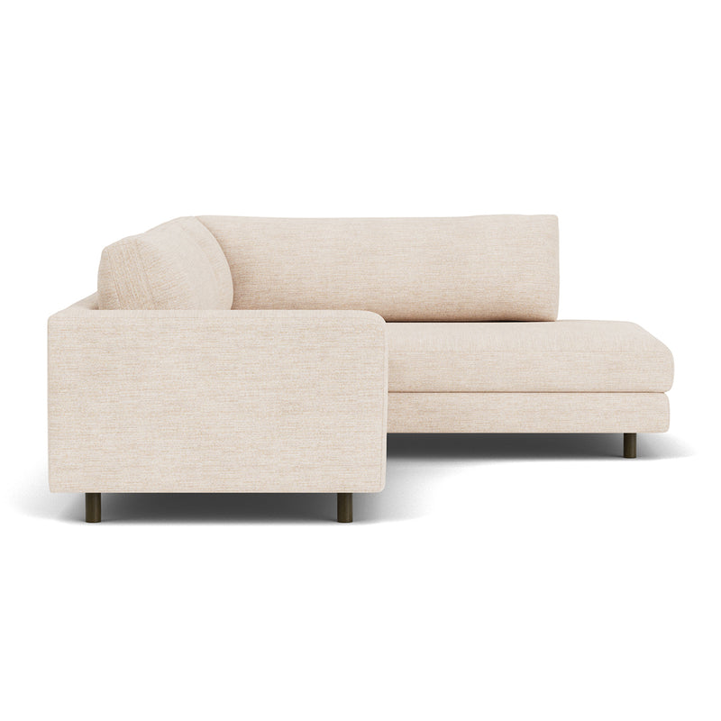 Vega Cream Textured Weave / Dark Walnut