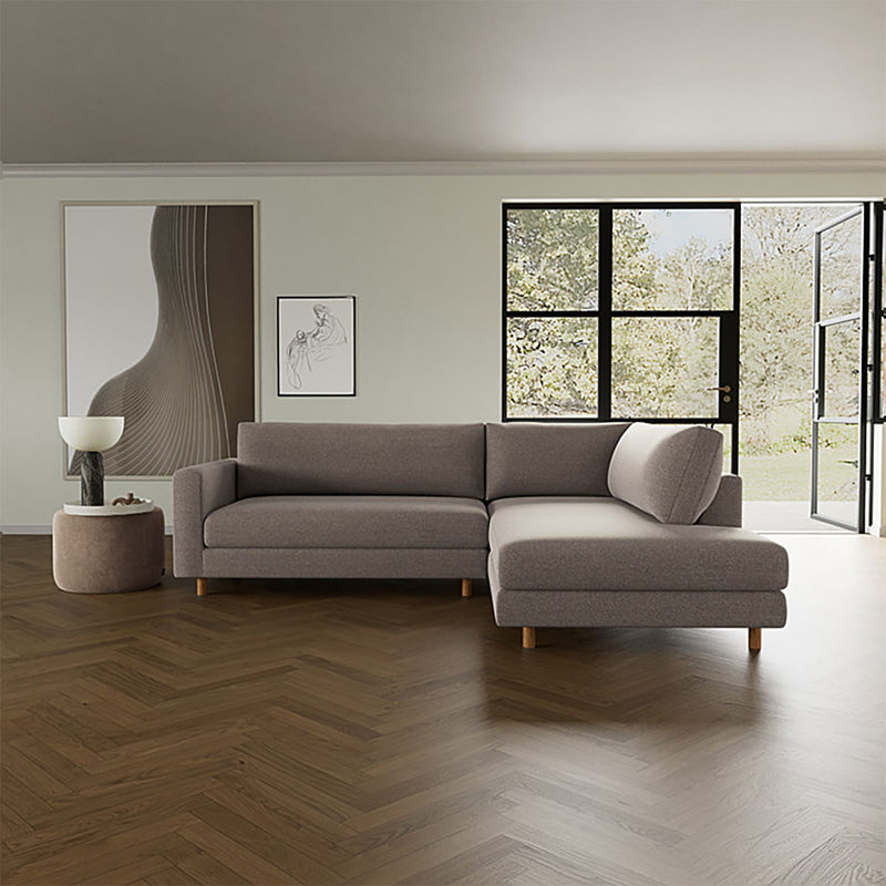 Agnes Brown Textured Weave / Oak