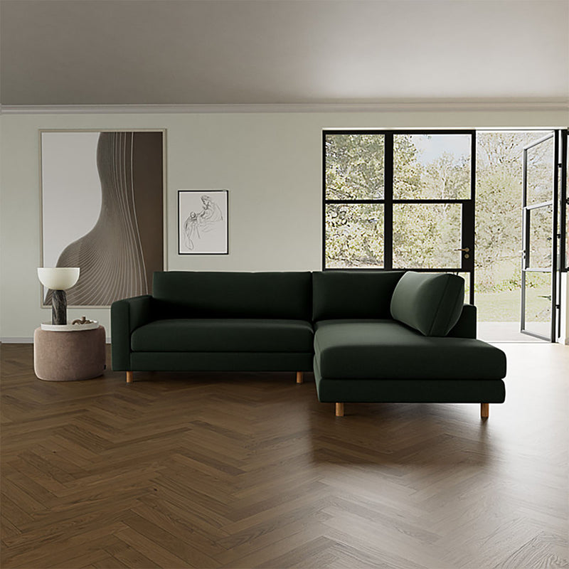 Cura Dark Green Weave / Oak