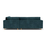 Danny Dust Blue Textured Weave / Oak