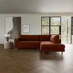 Moss Rust Fabric / Oak